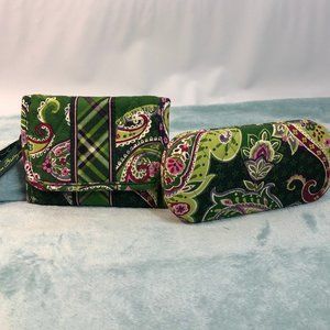 Vera Bradley Tri-fold wallet and eyeglass case